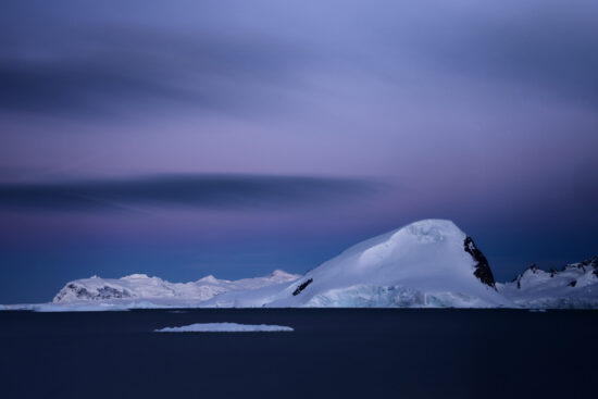 Clouds and icebergs