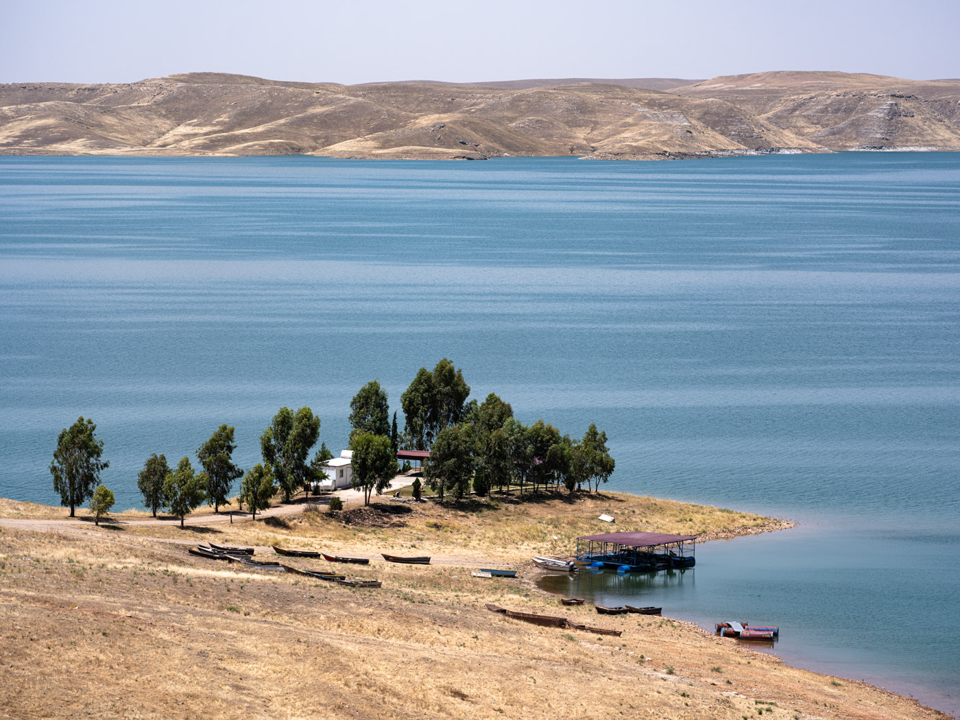 The river Tigris behind Mosul Dam.